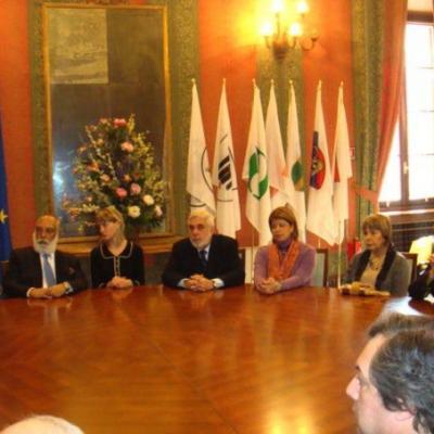 El Badaoui Georges Cupido Drink During The Meeting Into The Palace Of Verona